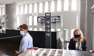 front desk in Acropolis Museum